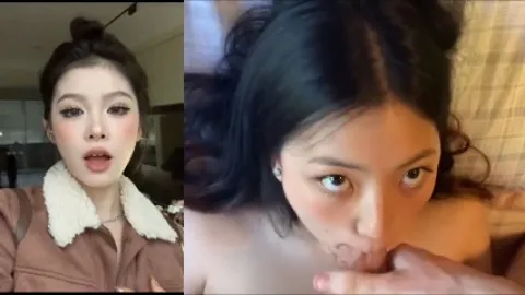 Asian girl split