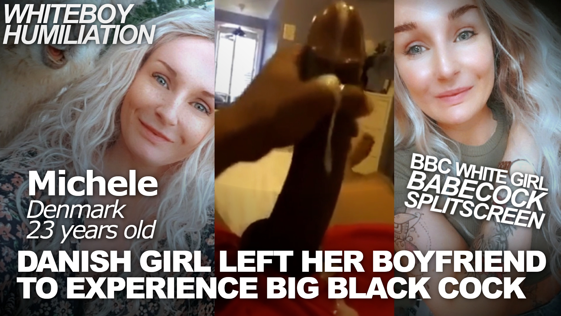 BBC STORY - Babecock Splitscreen -  SHE LEFT HER BOYFRIEND FOR BBC