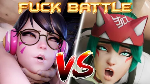 KIRIKO VS D VA - FUCK BATTLE