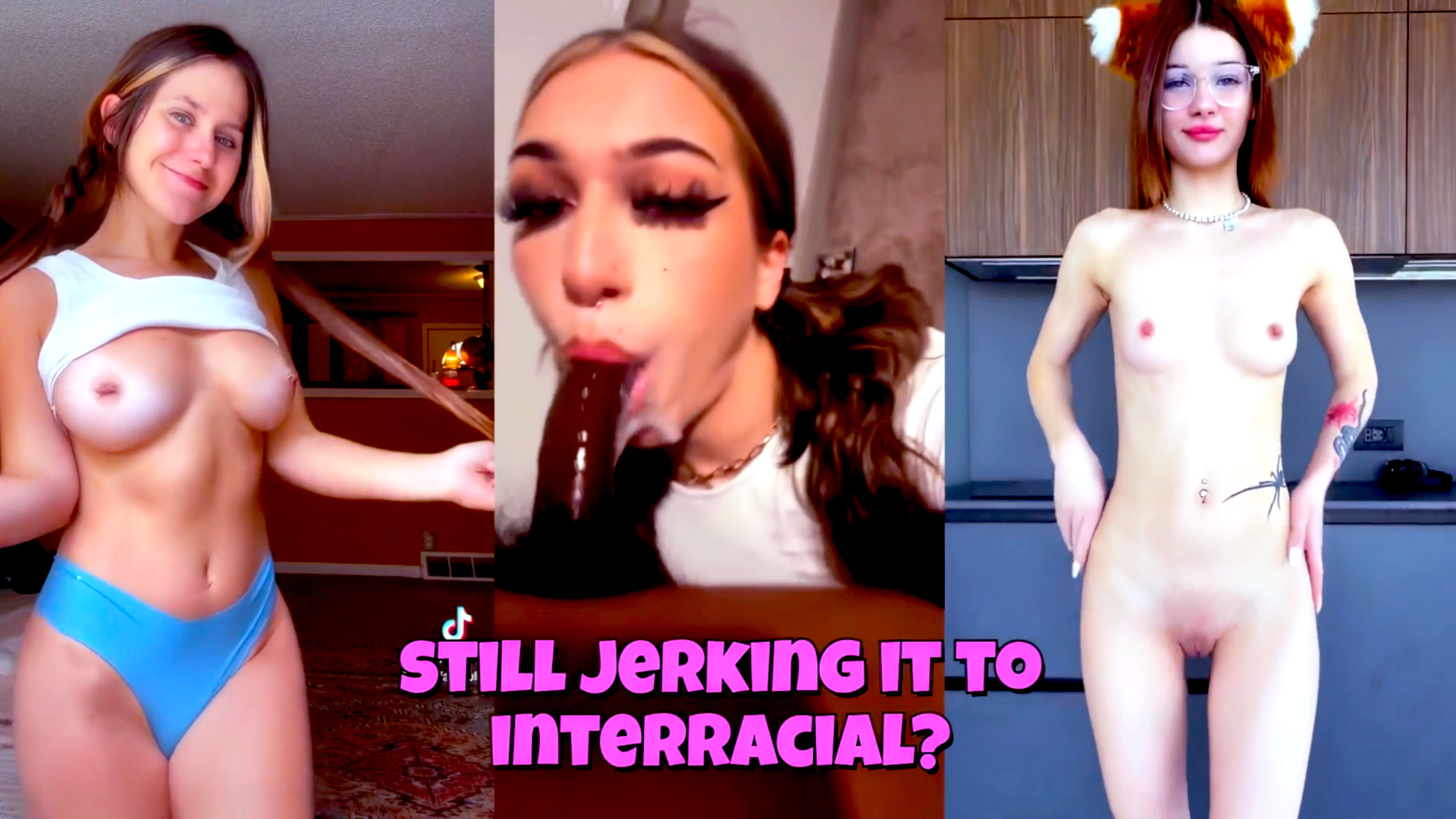 You Love Interracial BBC Porn Gooner with Gooning Captions - Nightmare PMV