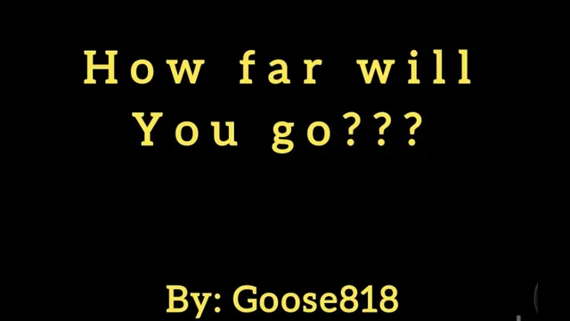 How far will you go? An anal caption story