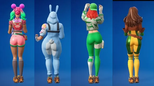 Four Thicc Fortnite Girls Earthquake Emote!