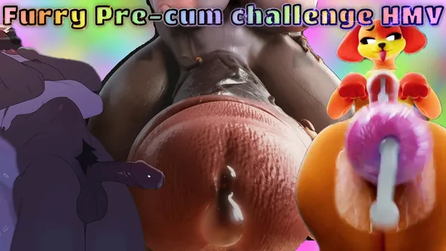 Furry Pre-cum challenge HMV