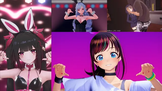 Rabbit Hole Sparkle-Kizuna ai-Vivian-Hu Tao