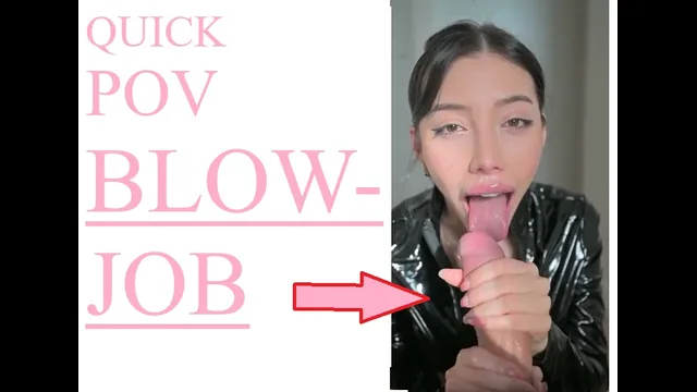 a quick POV BLOWJOB PMV
