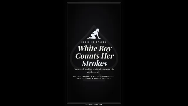 White Boy Counts Her Strokes